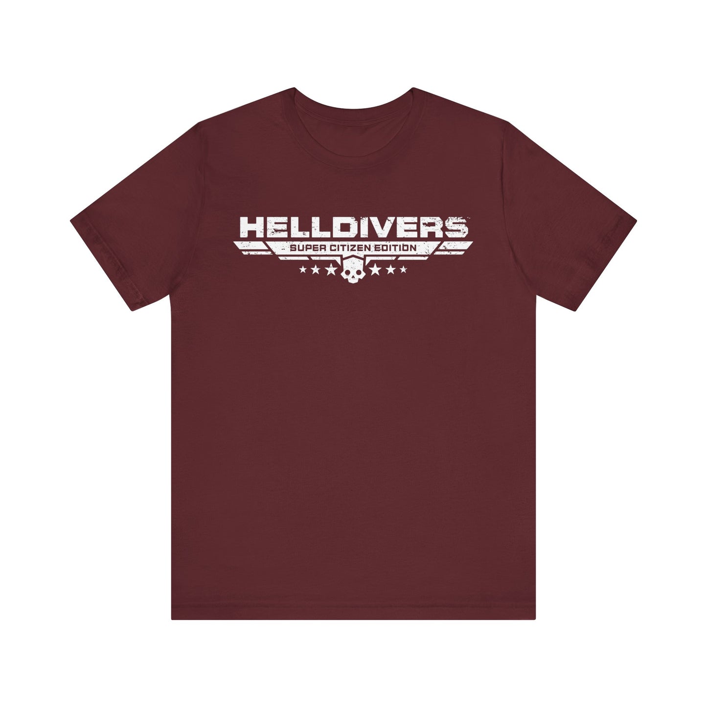 Helldivers Super Citizen Edition with Cup of Liber Tea on the back Soft Cotton Unisex T-Shirt