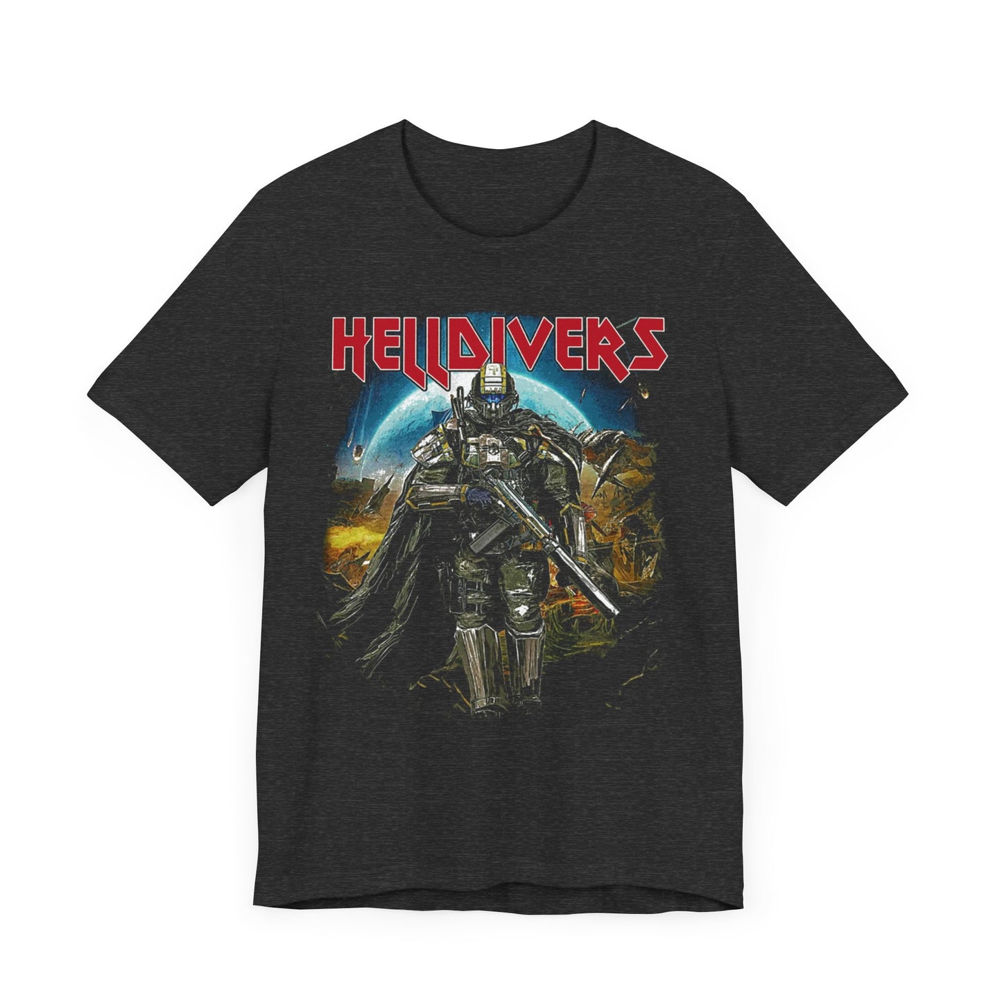 Helldivers 2 Iron Maiden Rocker Style - Managed Democracy Unisex Shirt, Cup of Liber Tea Shirt - Sweet Liberty my Leg - Dive Harder my Dudes