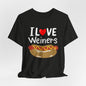 I love Wieners July 4th American Hot Dog T shirt