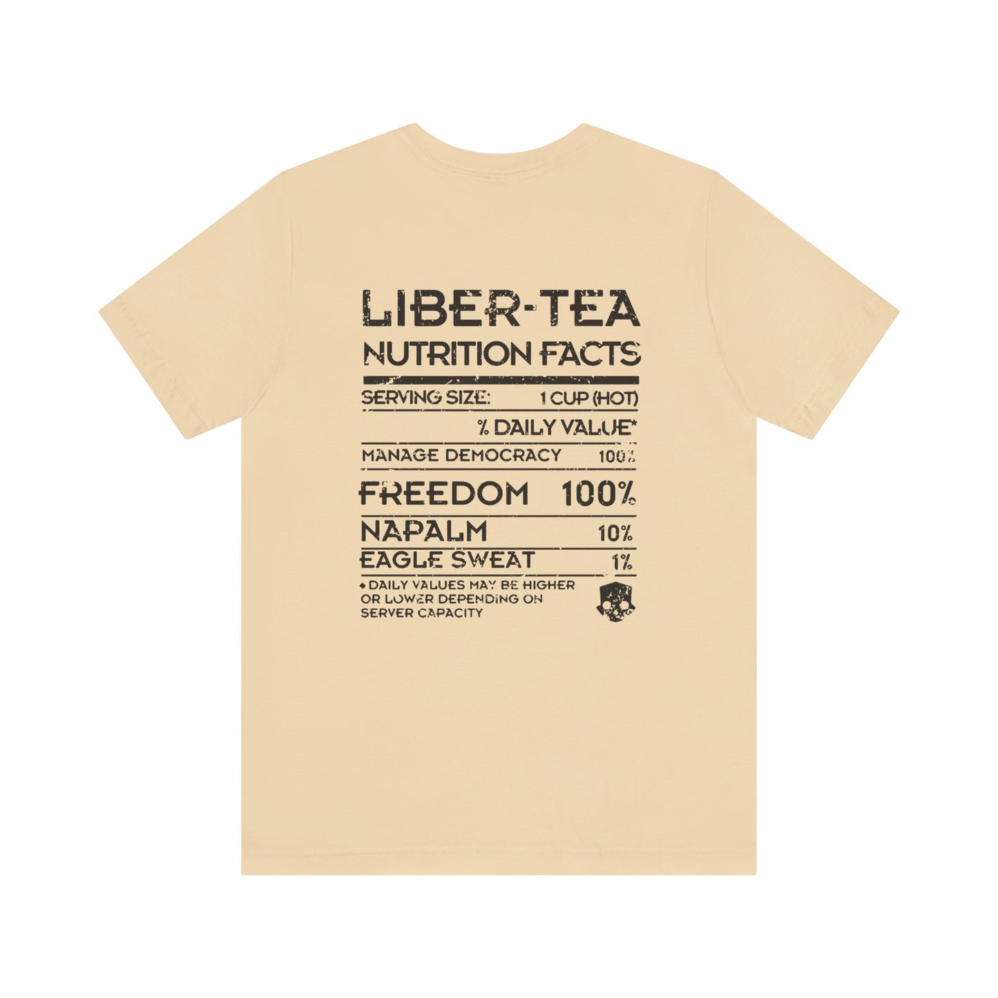 Helldivers Super Citizen Edition with Cup of Liber Tea on the back Soft Cotton Unisex T-Shirt