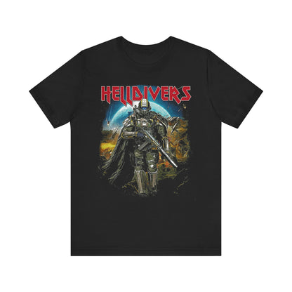 Helldivers 2 Iron Maiden Rocker Style - Managed Democracy Unisex Shirt, Cup of Liber Tea Shirt - Sweet Liberty my Leg - Dive Harder my Dudes