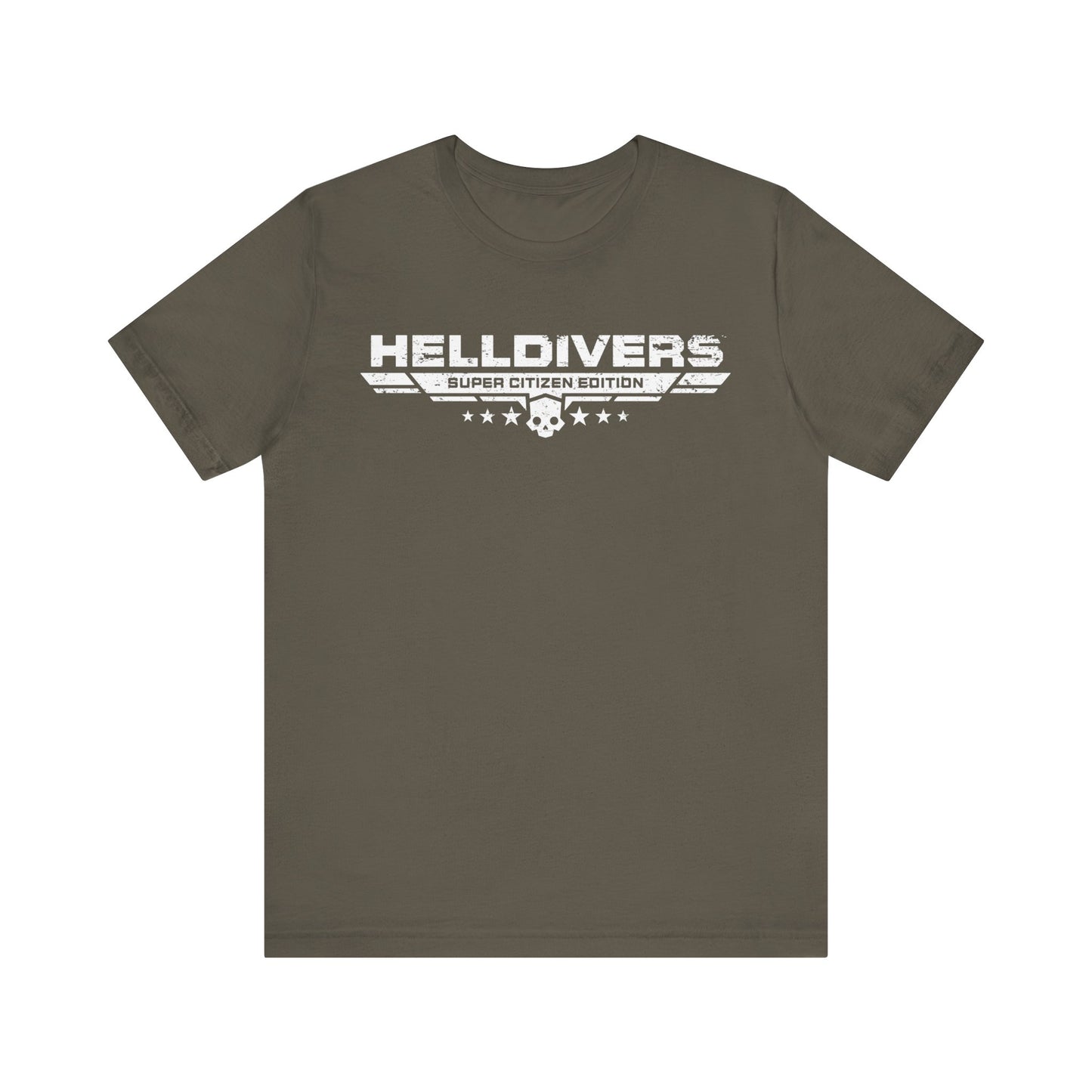 Helldivers Super Citizen Edition with Cup of Liber Tea on the back Soft Cotton Unisex T-Shirt