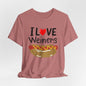 I love Wieners July 4th American Hot Dog T shirt