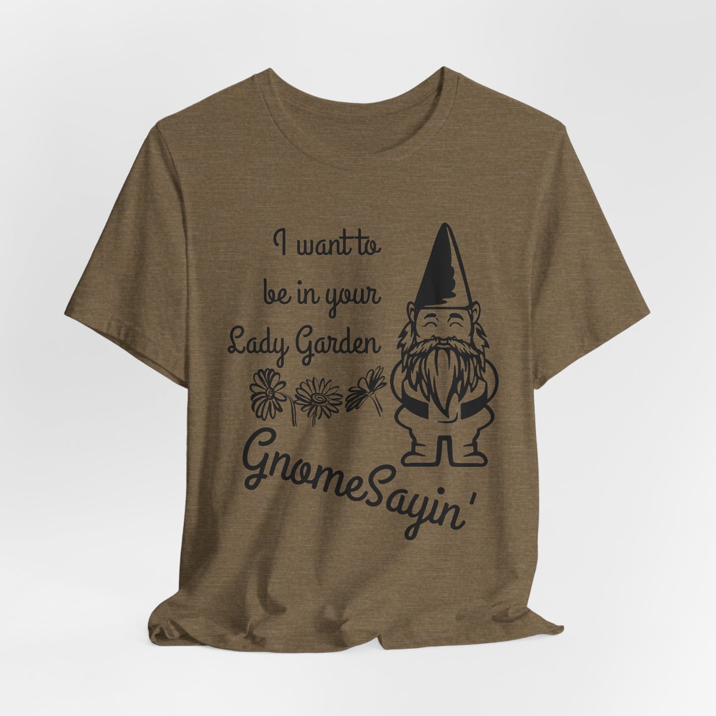 Funny Garden Gnome Soft Cotton T-Shirt