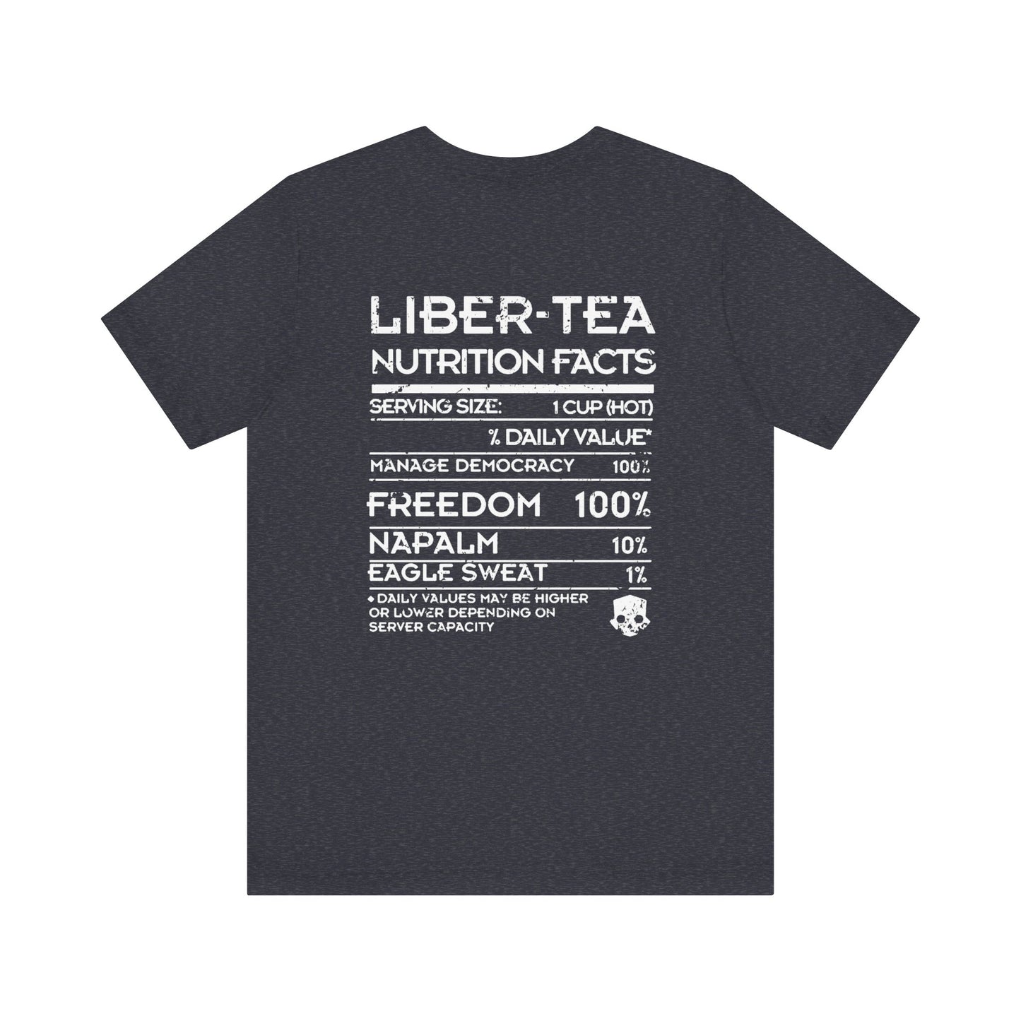 Helldivers Super Citizen Edition with Cup of Liber Tea on the back Soft Cotton Unisex T-Shirt