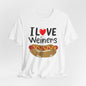 I love Wieners July 4th American Hot Dog T shirt