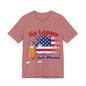 July 4 American Flag No Losers Only Wieners Hot Dog Unisex Short Sleeve Tee