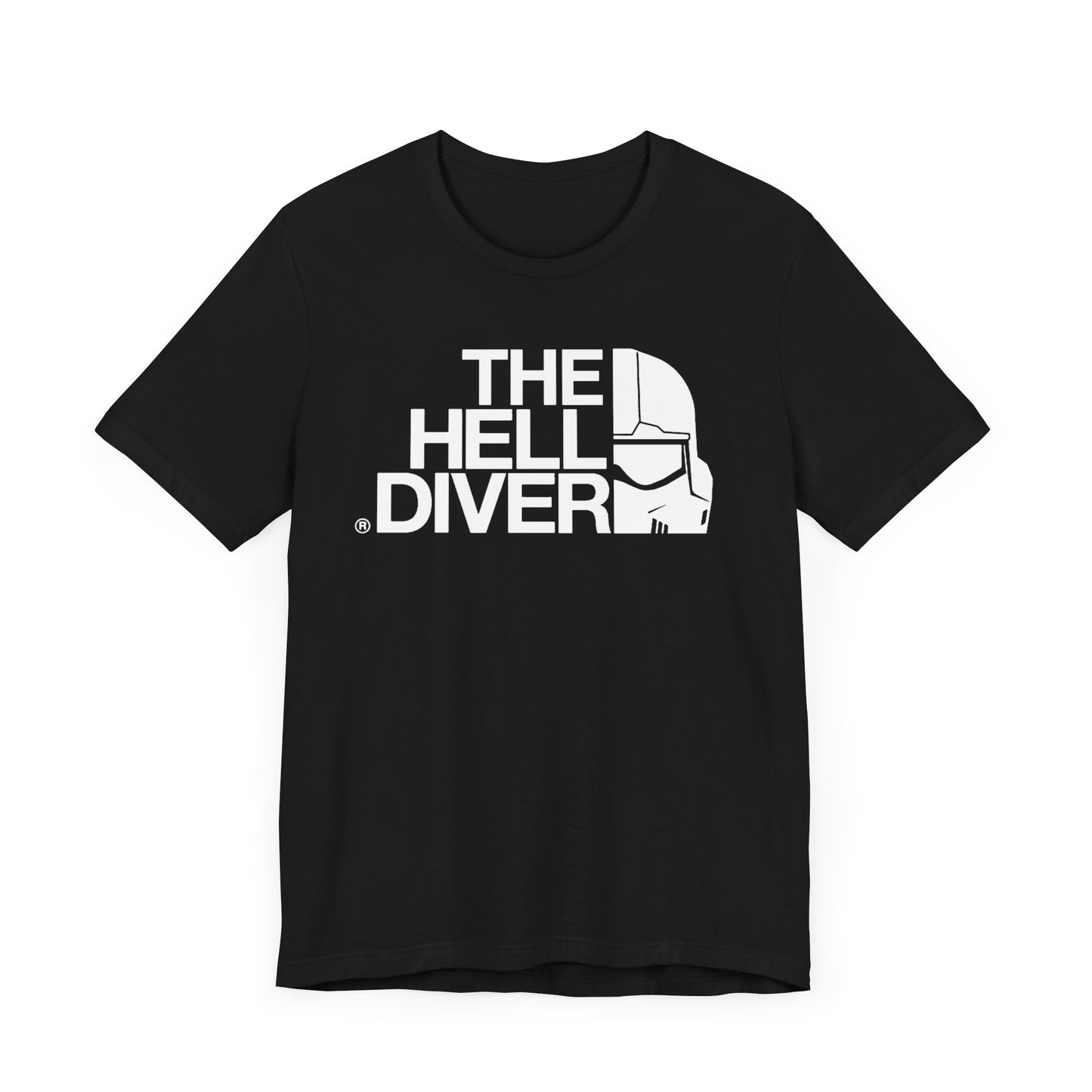 Freedom Never Sleeps - The Helldiver North Face Inspired Unisex Soft Cotton T-Shirt. Super Earth Citizens Premium Preppy Tee