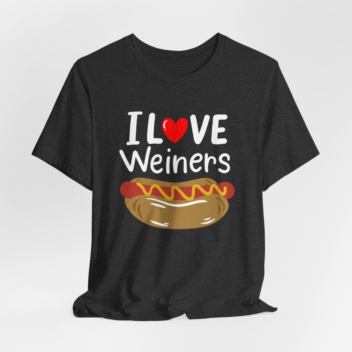 I love Wieners July 4th American Hot Dog T shirt