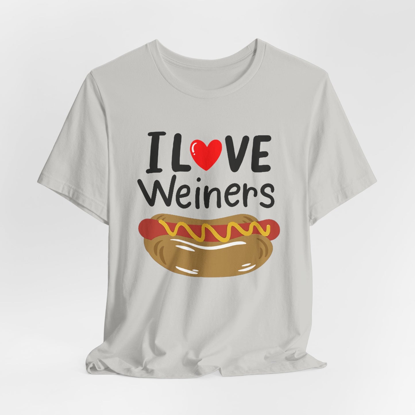 I love Wieners July 4th American Hot Dog T shirt