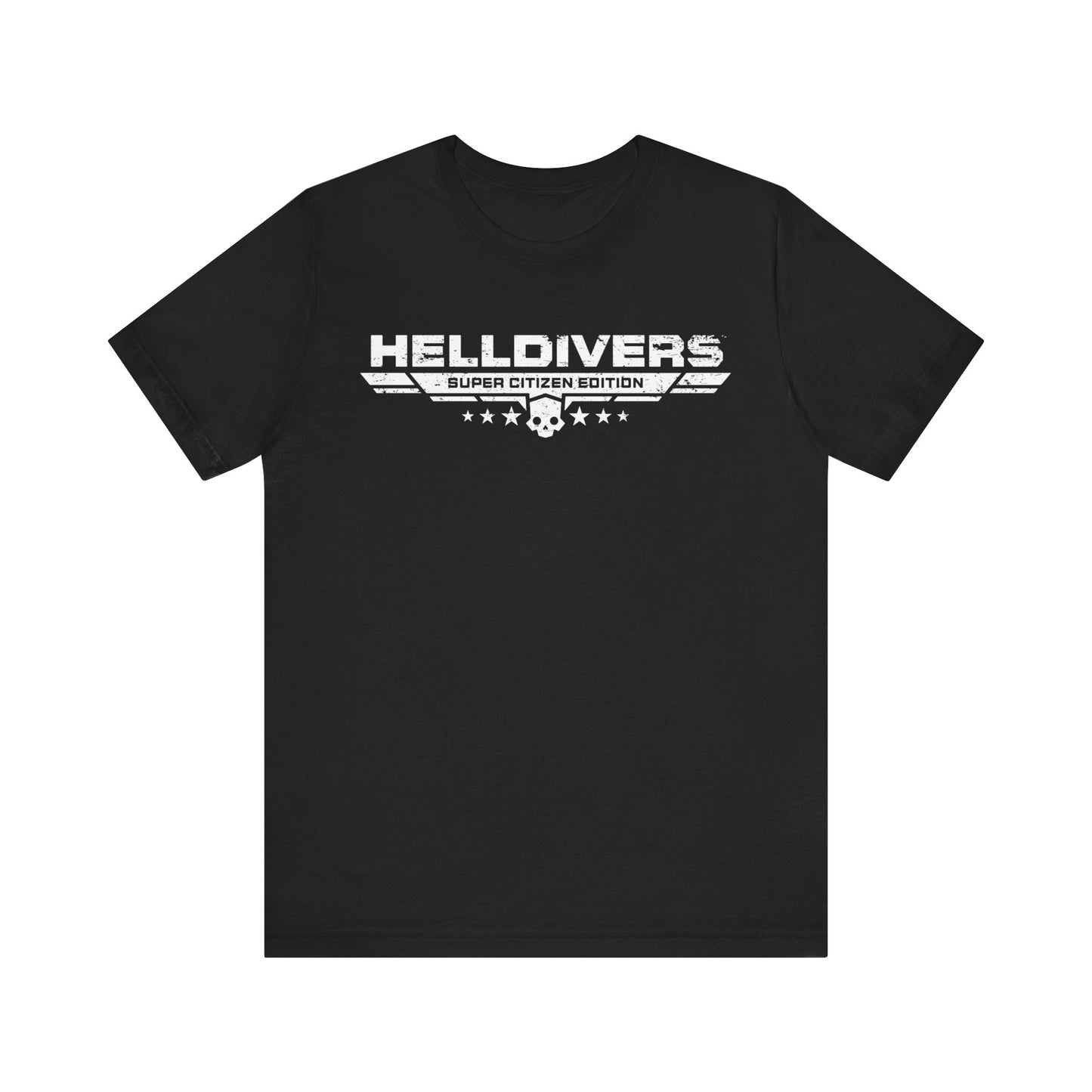 Helldivers Super Citizen Edition with Cup of Liber Tea on the back Soft Cotton Unisex T-Shirt