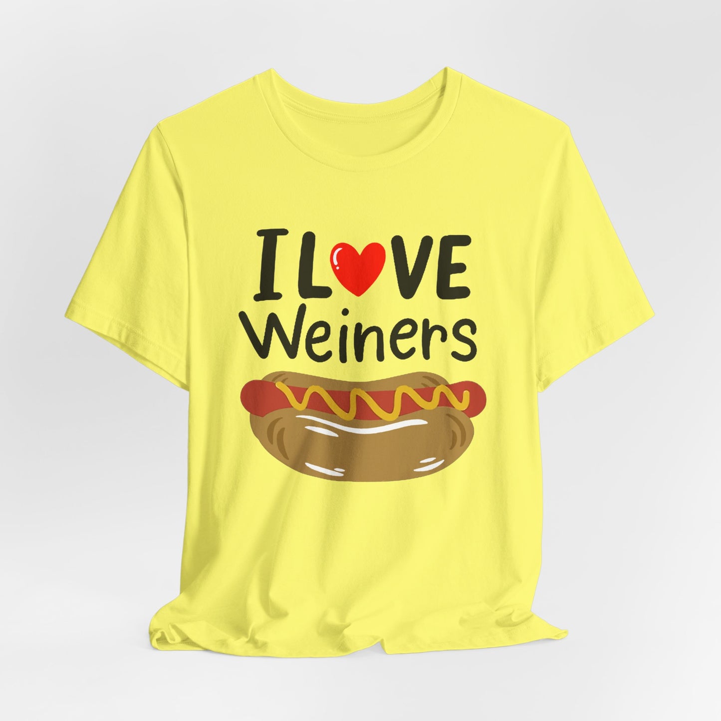 I love Wieners July 4th American Hot Dog T shirt