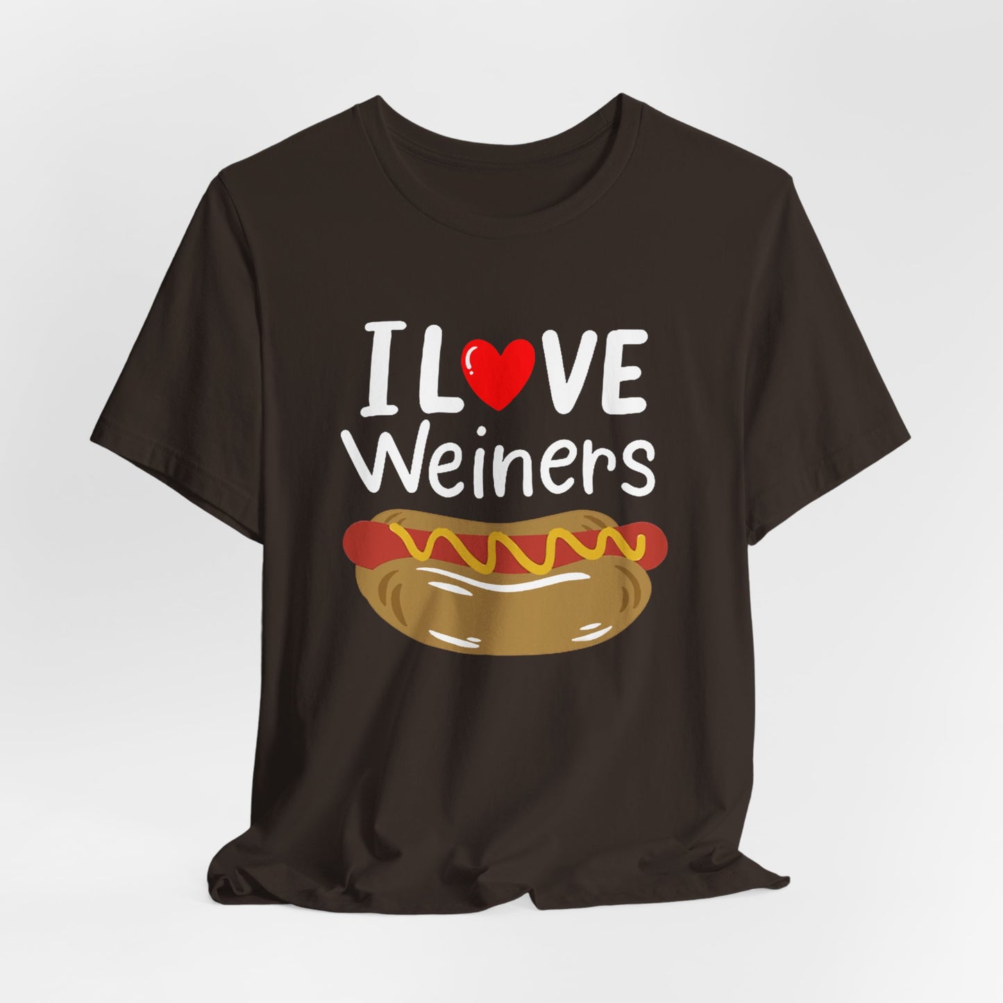 I love Wieners July 4th American Hot Dog T shirt