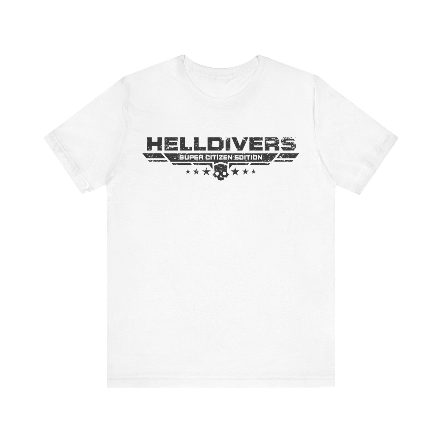 Helldivers Super Citizen Edition with Cup of Liber Tea on the back Soft Cotton Unisex T-Shirt