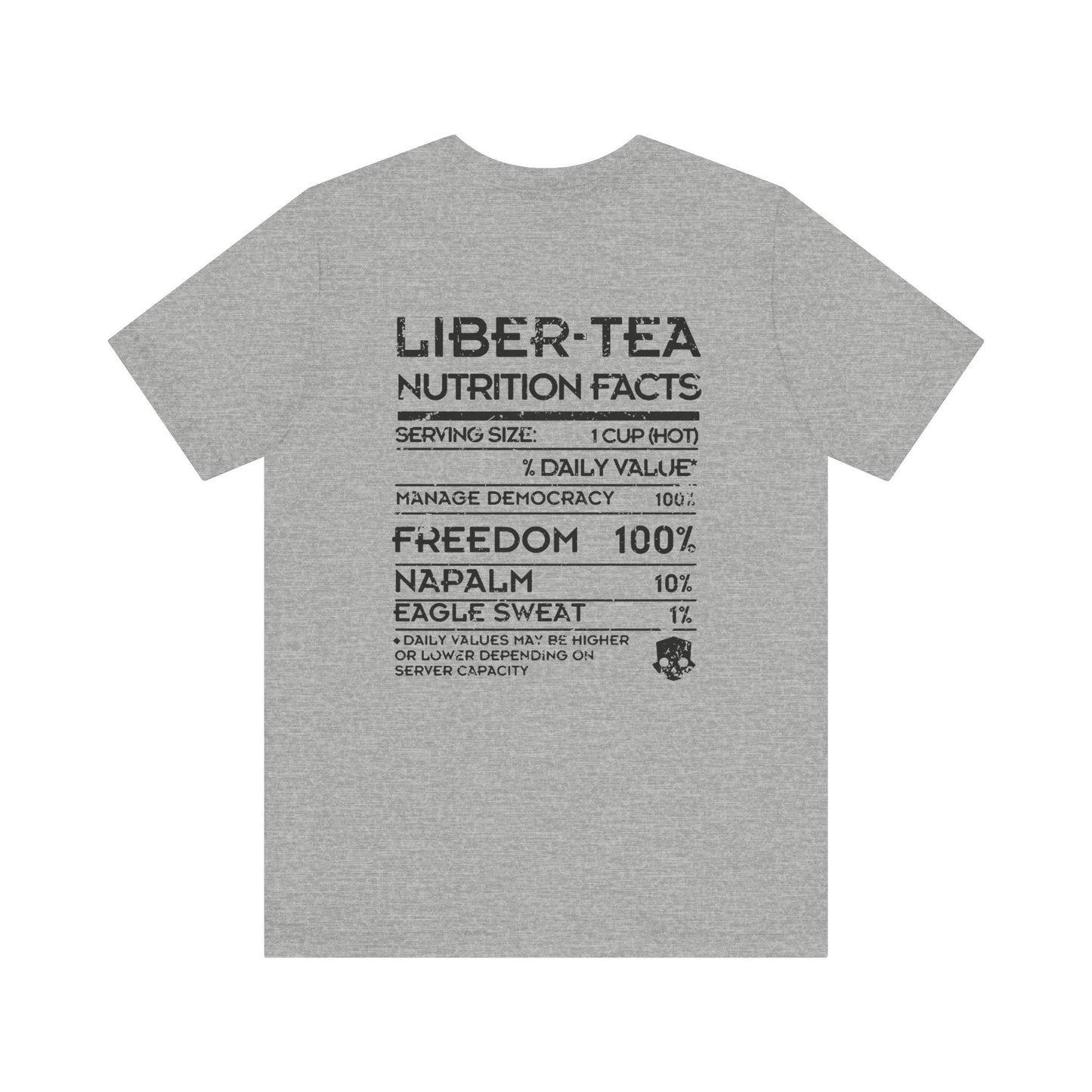 Helldivers Super Citizen Edition with Cup of Liber Tea on the back Soft Cotton Unisex T-Shirt