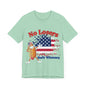 July 4 American Flag No Losers Only Wieners Hot Dog Unisex Short Sleeve Tee